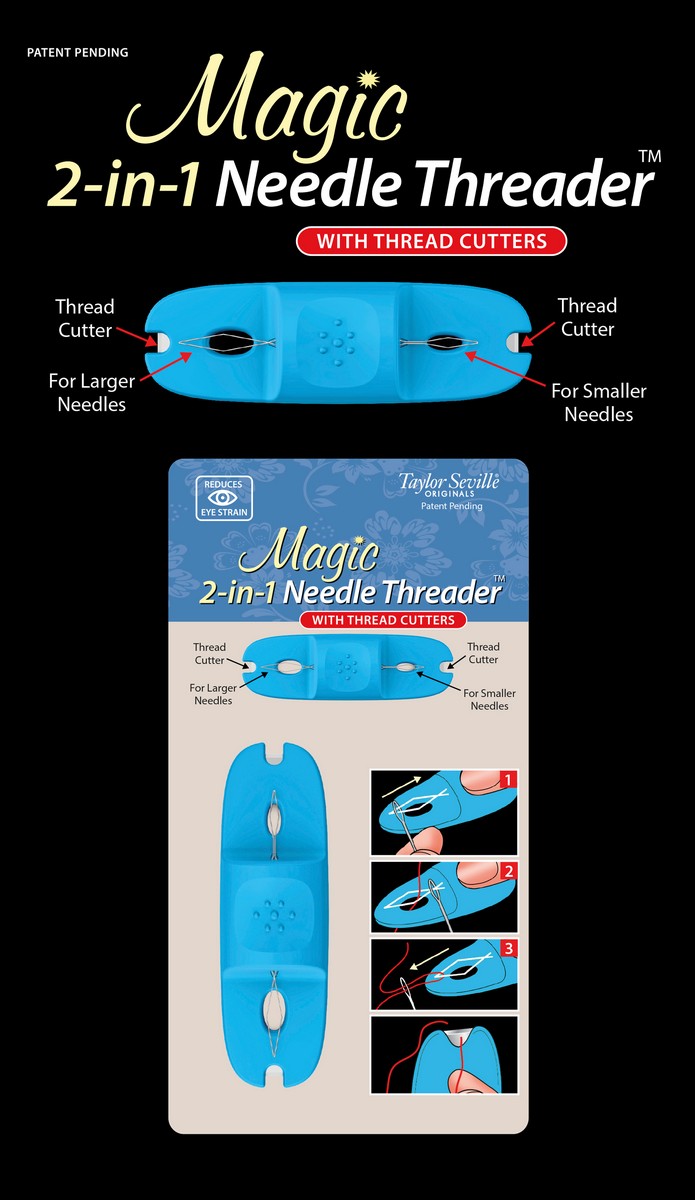 Taylor Seville 2-in-1 Threaders with Thread Cutter Magic Needle Threader
