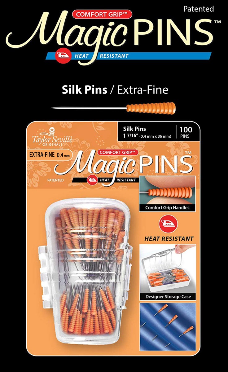 Taylor Seville Magic Pins Silk extra fine 0.4 x 36 mm