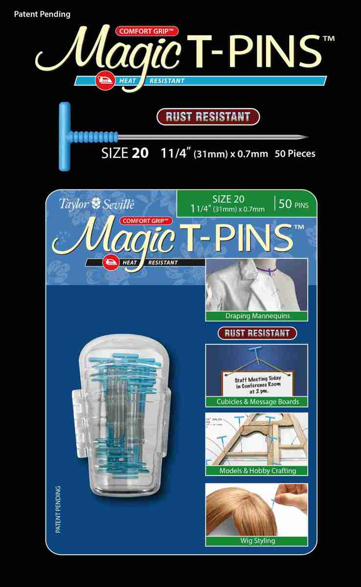 Taylor Seville Magic T-Pins Size 20, 31 x 0,7 mm